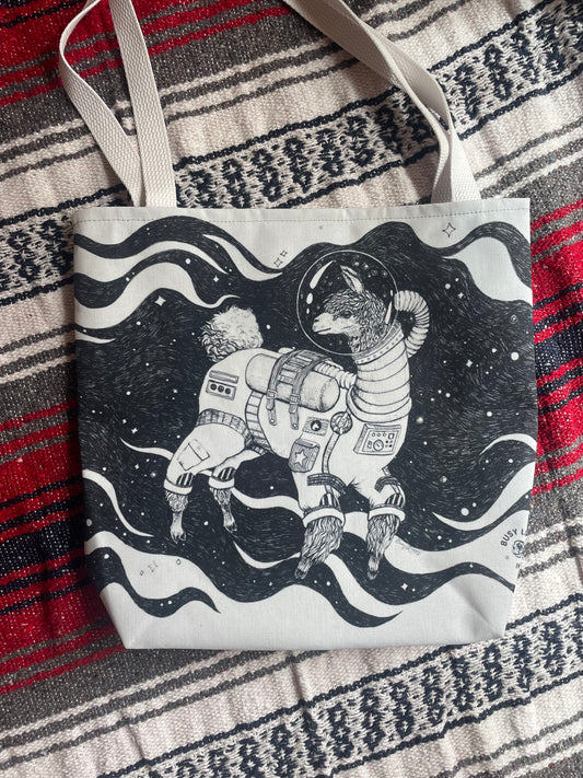 I Need Space Tote Bag (Llama)