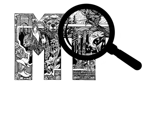 Busy Lizzy Ink Montana Stickers