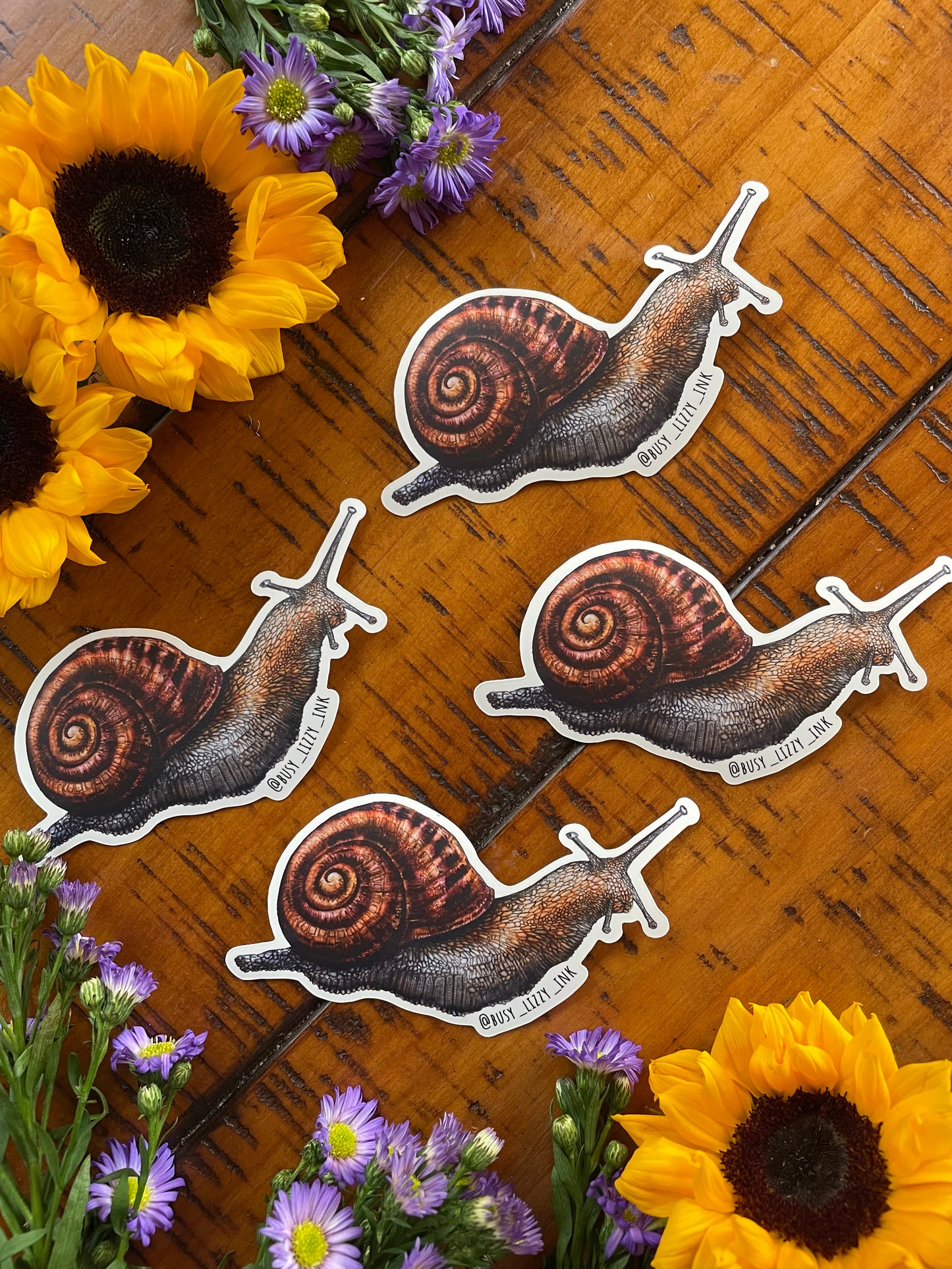 Busy Lizzy Ink Watercolor Sticker Pack (3 Stickers)