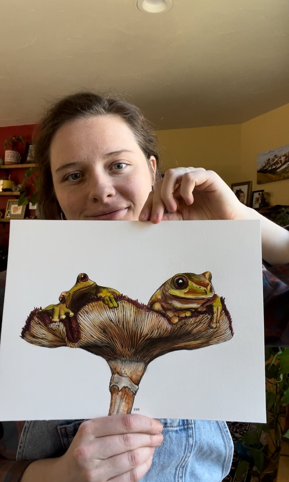 Frogs on Mushroom