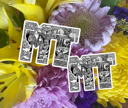 Busy Lizzy Ink Montana Stickers